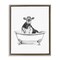 Stupell Industries Antique Tub with Cow Floater Framed Canvas Wall Art Design by Victoria Borges